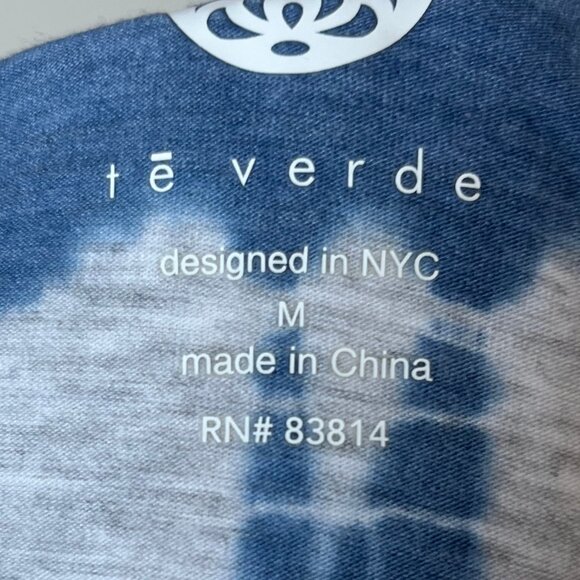 NWT Te Verde Tie Dye V-Neck Tee - Picture 5 of 6